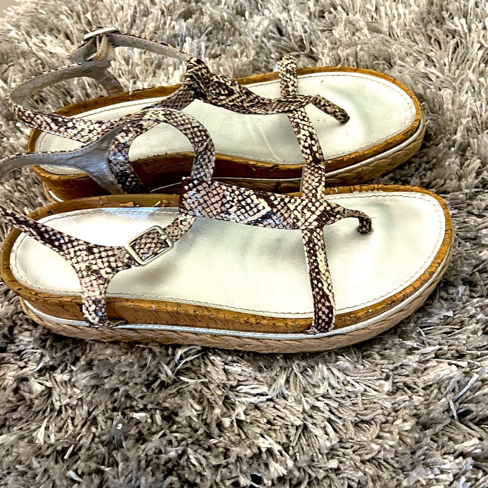 Donald J Pliner Cleo Snake Print Sandals